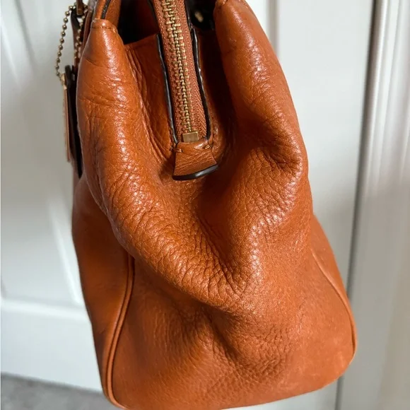 Coach Brown Leather Tote Bag - Picture 11 of 11